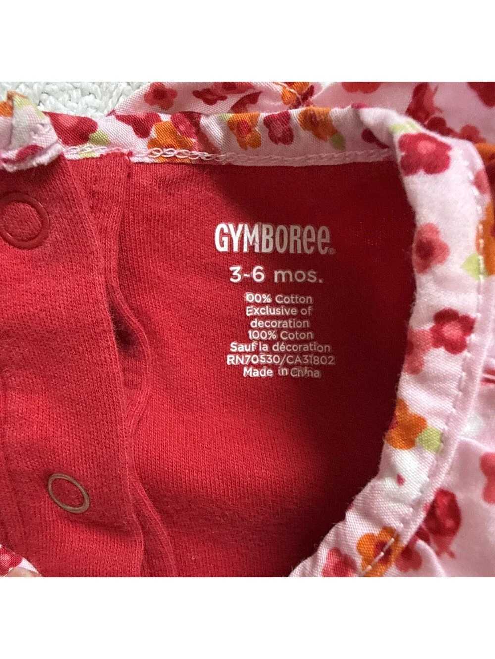 Gymboree 2012 Darling Petals Baby Girl Embroidered Floral Baby Girl 3-6M